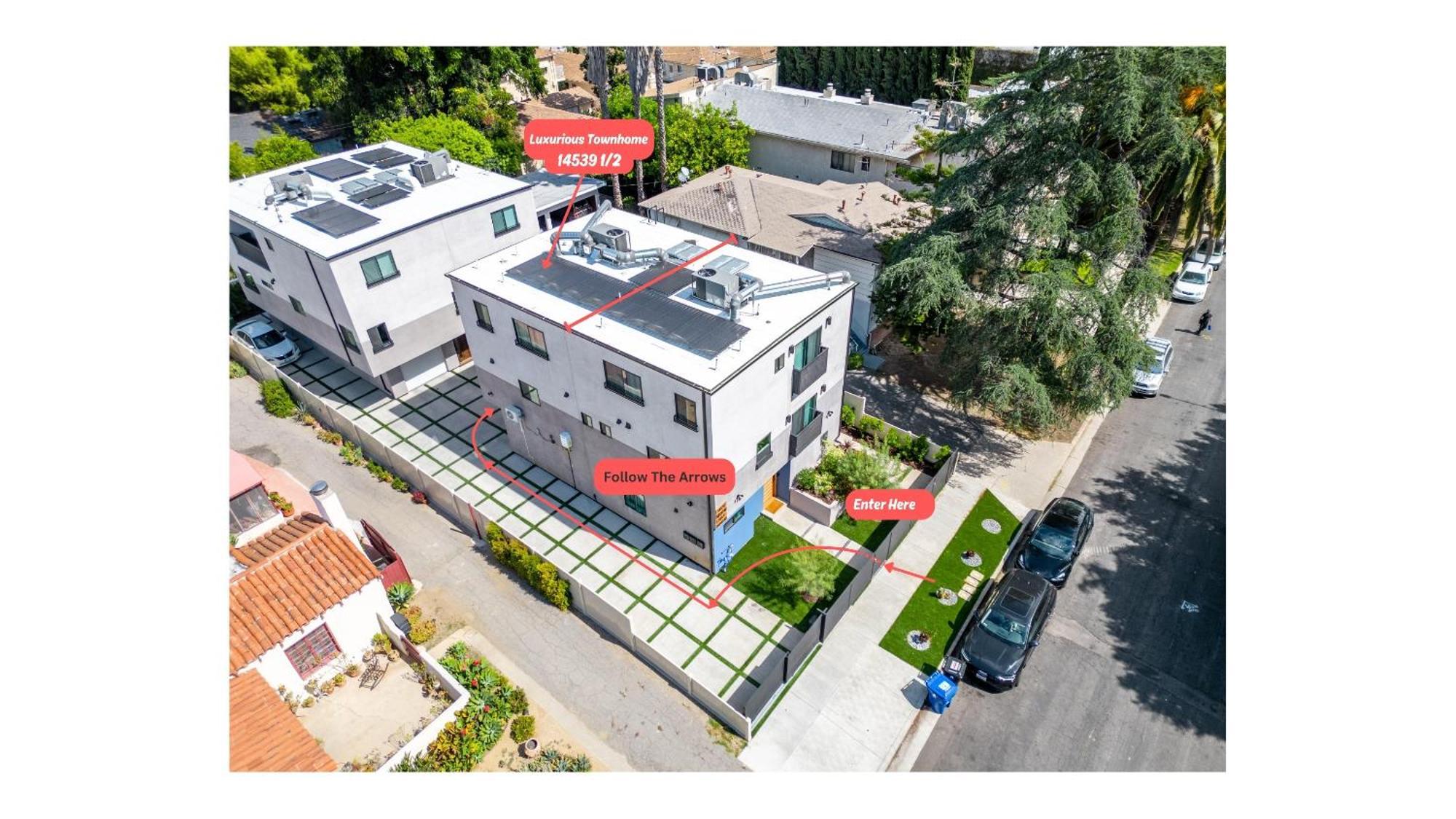 Luxurious Townhome W/3 Master Suites Gated Parking Los Angeles Eksteriør bilde
